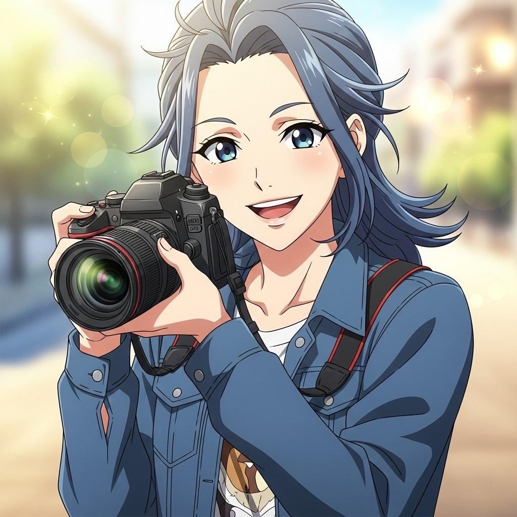Anime style preset: clean line art and bright cel shading
