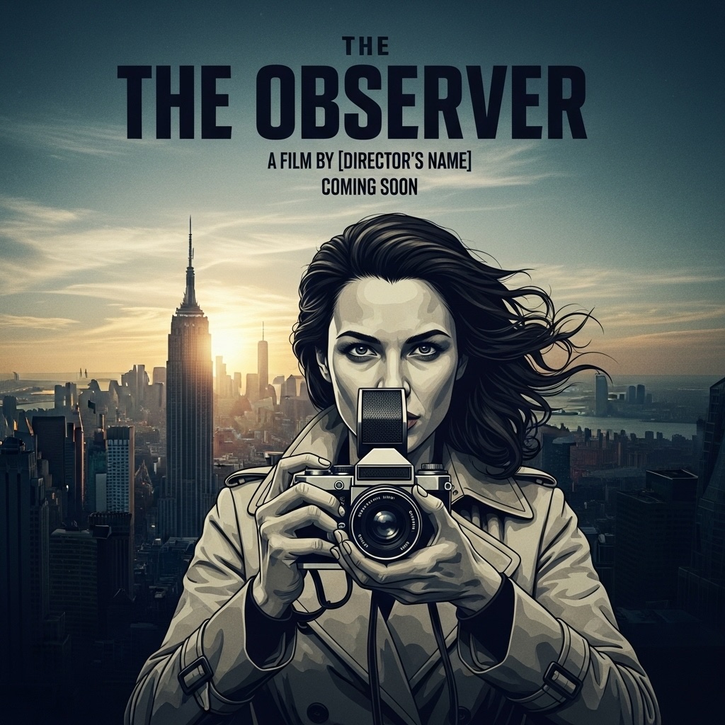 Movie Poster style preset: dramatic cinematic composition with title typography